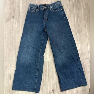Banana Republic Wide Leg Dark Blue Jeans